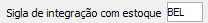 2. Sigla de integração com estoque