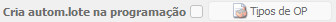 25. Cria autom.lote na programação