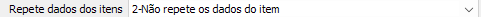 2. Repete dados dos itens