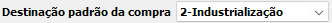 4. Destinação padrão da compra