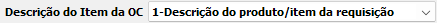 6. Descrição do Item da OC