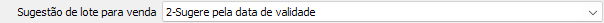 9. Sugestão de lote para venda