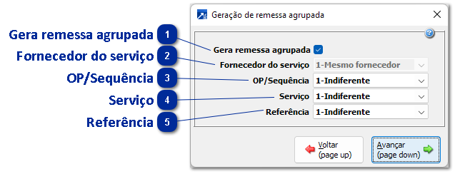 Remessa Agrupada