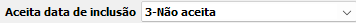2. Aceita data de inclusão