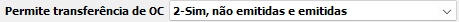 1. Permite transferência de OC