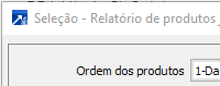 1. Ordem dos produtos