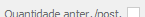 16. Quantidade anter./post.