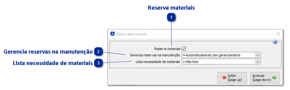 Reserva Materiais