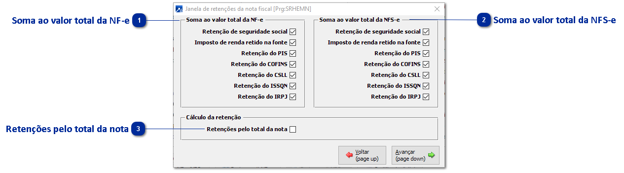 Retenções