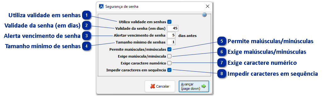 Segurança de senha