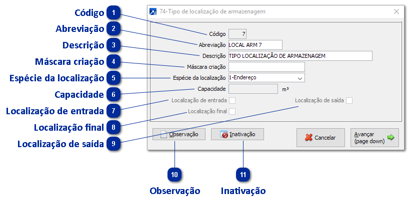 74 - Tipos de Localização de Armazenagem