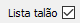 22. Lista talão