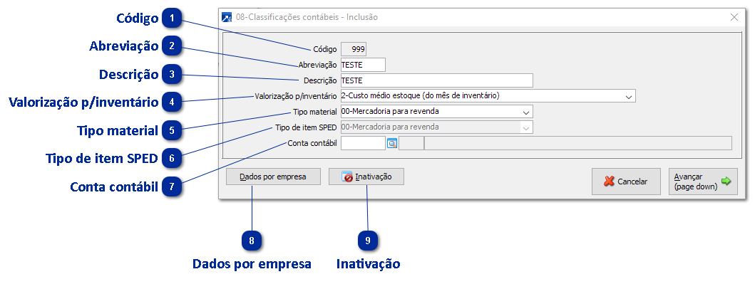 08 - Classificação Contábil