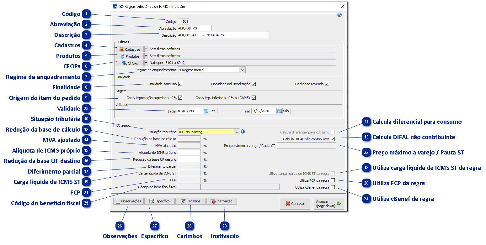 82 - Regras Tributárias de ICMS