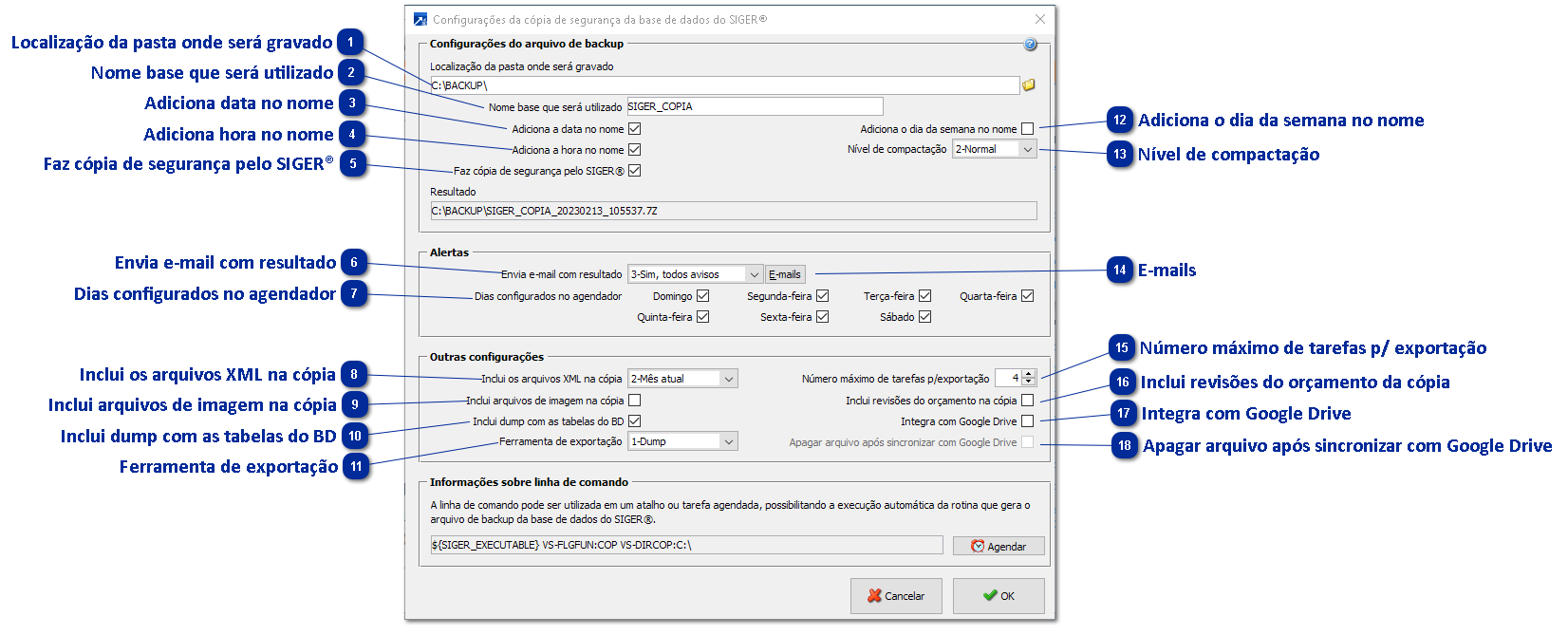 Backup do SIGER®