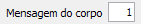 15. Mensagem do corpo
