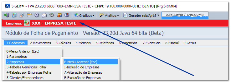 Cadastro de Empresa