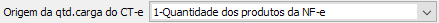 8. Origem da qtd.carga do CT-e