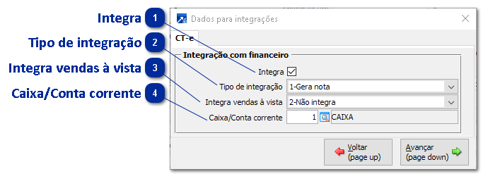 Configurações das Integrações da Empresa do Módulo Transporte e Logística