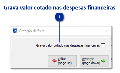 Configurações da Empresa para Cotação de Fretes do Módulo Transporte e Logística