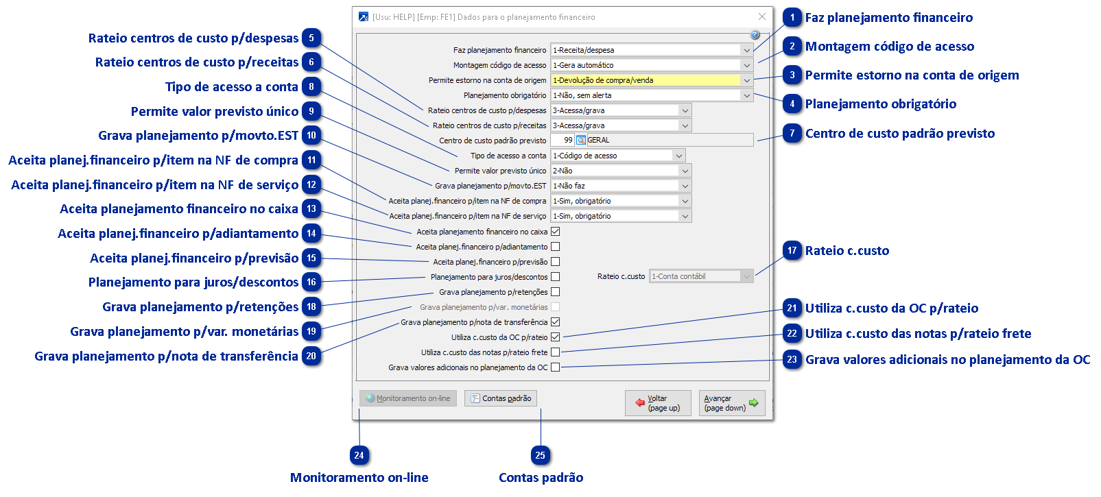 Configurações