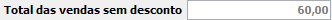 7. Total das vendas sem desconto
