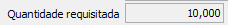 12. Quantidade requisitada