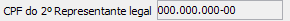 7. CPF do 2º Representante legal
