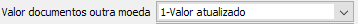 6. Valor documentos outra moeda