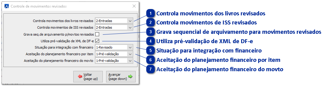Revisão de movimentos