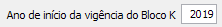 25. Ano de início da vigência do Bloco k