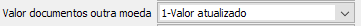 6. Valor documentos outra moeda