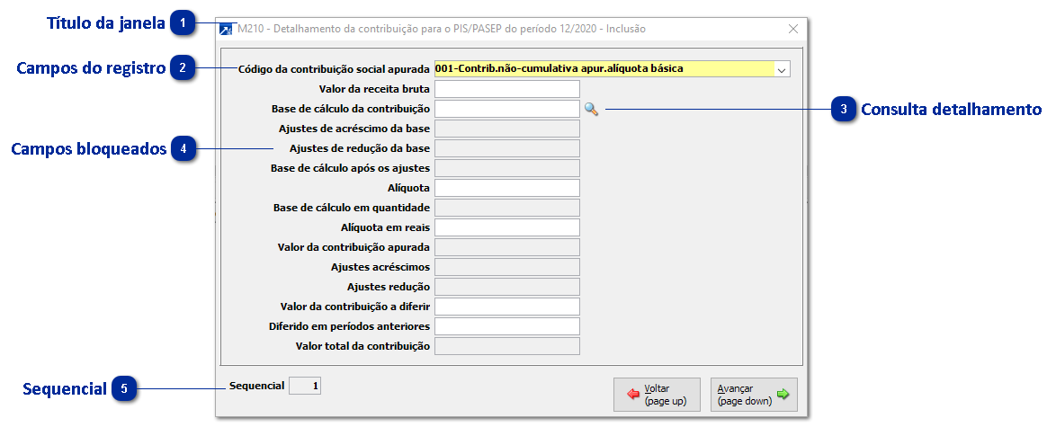 Manutenção dos registros SPED