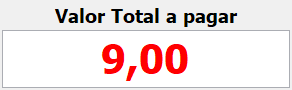 5. Valor total a pagar