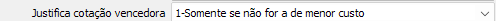 9. Justifica cotação vencedora