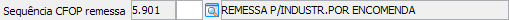 1. Sequência CFOP remessa