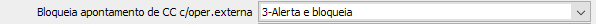 5. Bloqueia apontamento de CC c/oper.externa