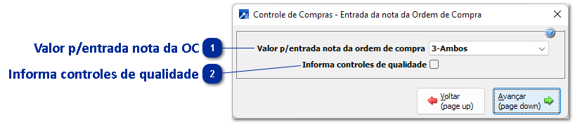 Entrada Nota OC