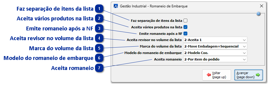 Romaneio de Embarque