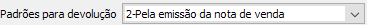 1. Padrões para devolução
