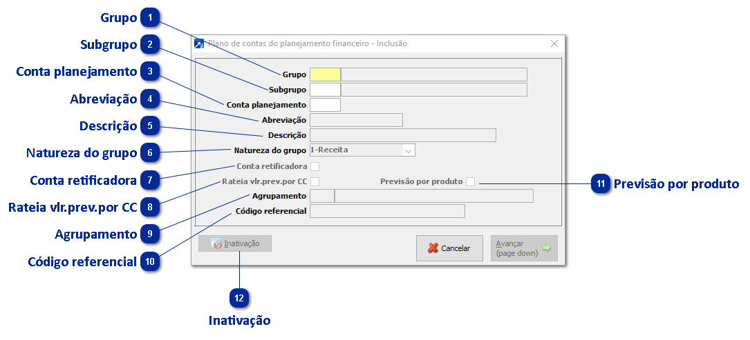 Plano de Contas