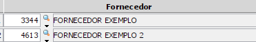 1. Lista de fornecedores
