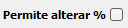 15. Permite alterar %
