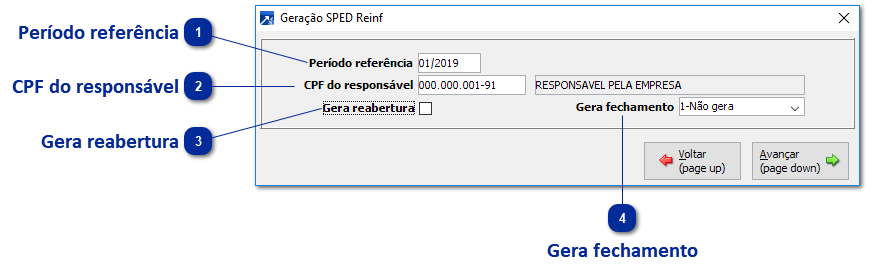 Geração SPED Reinf
