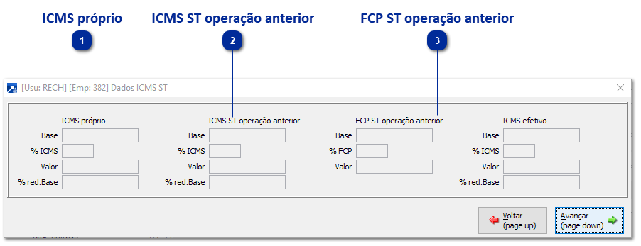 Informações necessárias