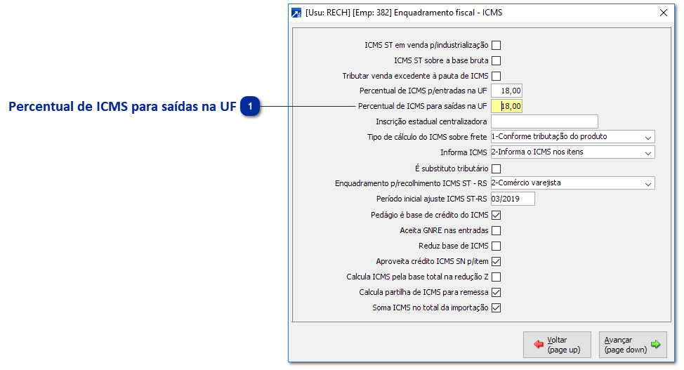 Produto não está configurado