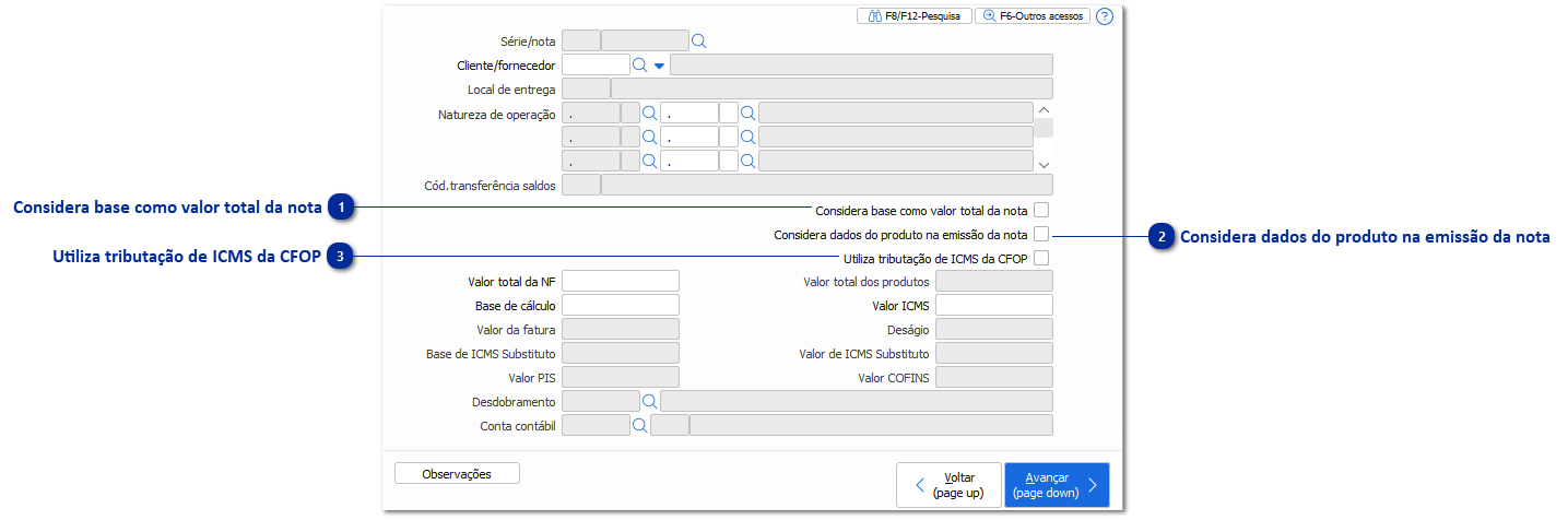 12- Crédito/Débito ICMS sobre Comunicação ou Energia Elétrica 