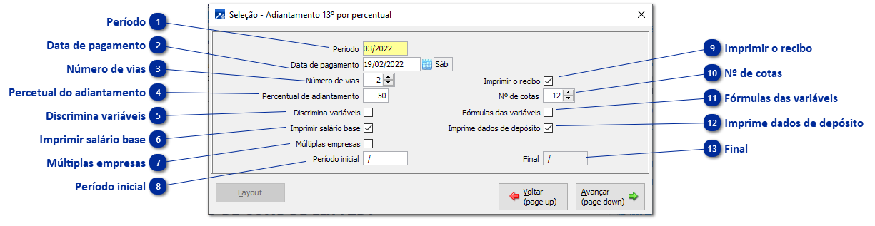 Adiantamento 13º Salário