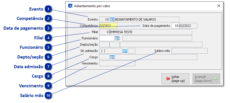 Adiantamento Salarial