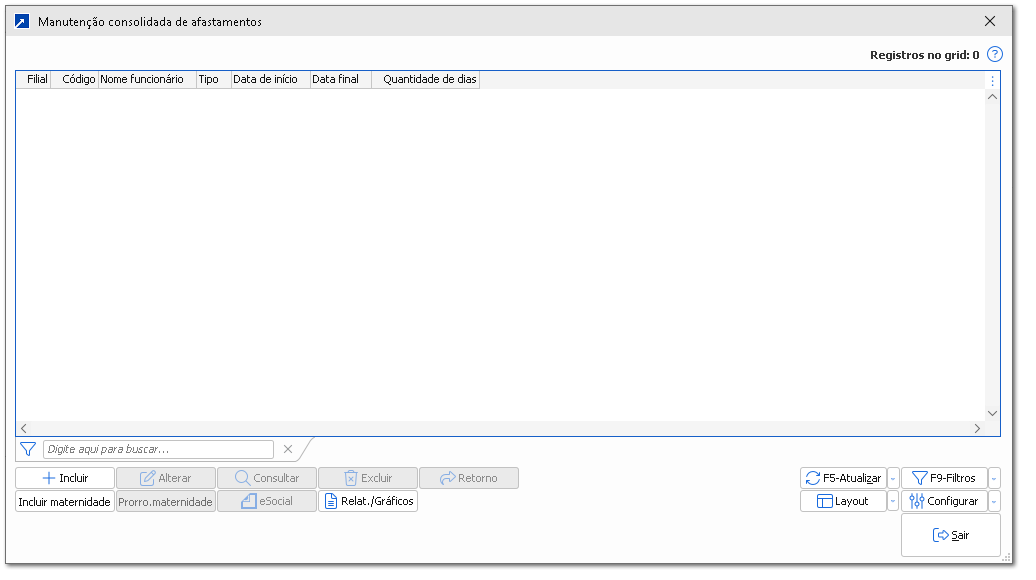 Afastamentos/Estabilidade